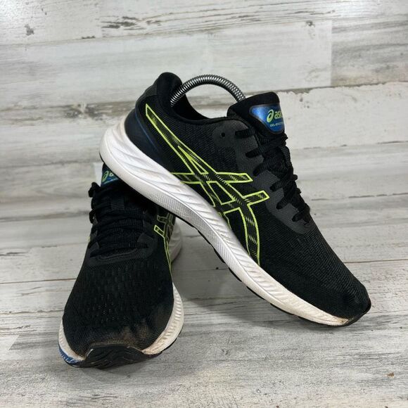 Asics Mens Gel-Excite 9 Running Athletic Shoes Black Hazard Green Size 8.5 - Picture 6 of 8